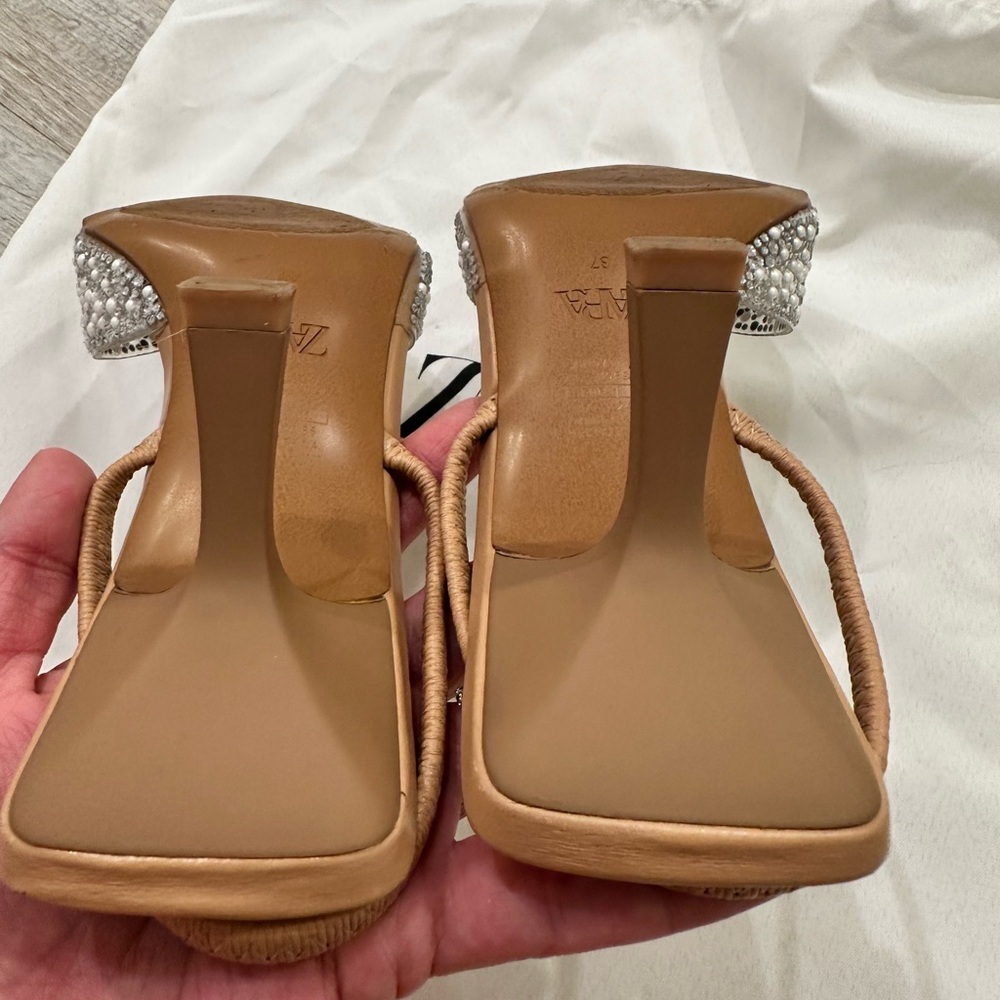 Zara Pearl and Sparkle Heels - Picture 7 of 7
